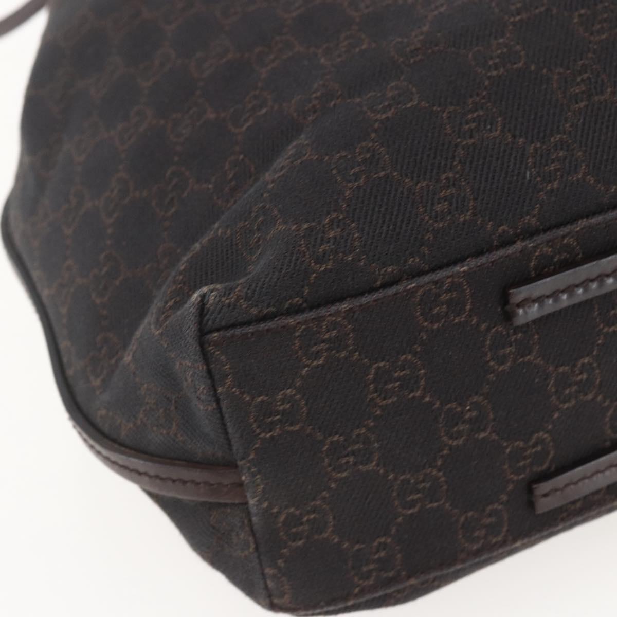 GUCCI GG Canvas Tote Bag Brown 101341 Auth 155591