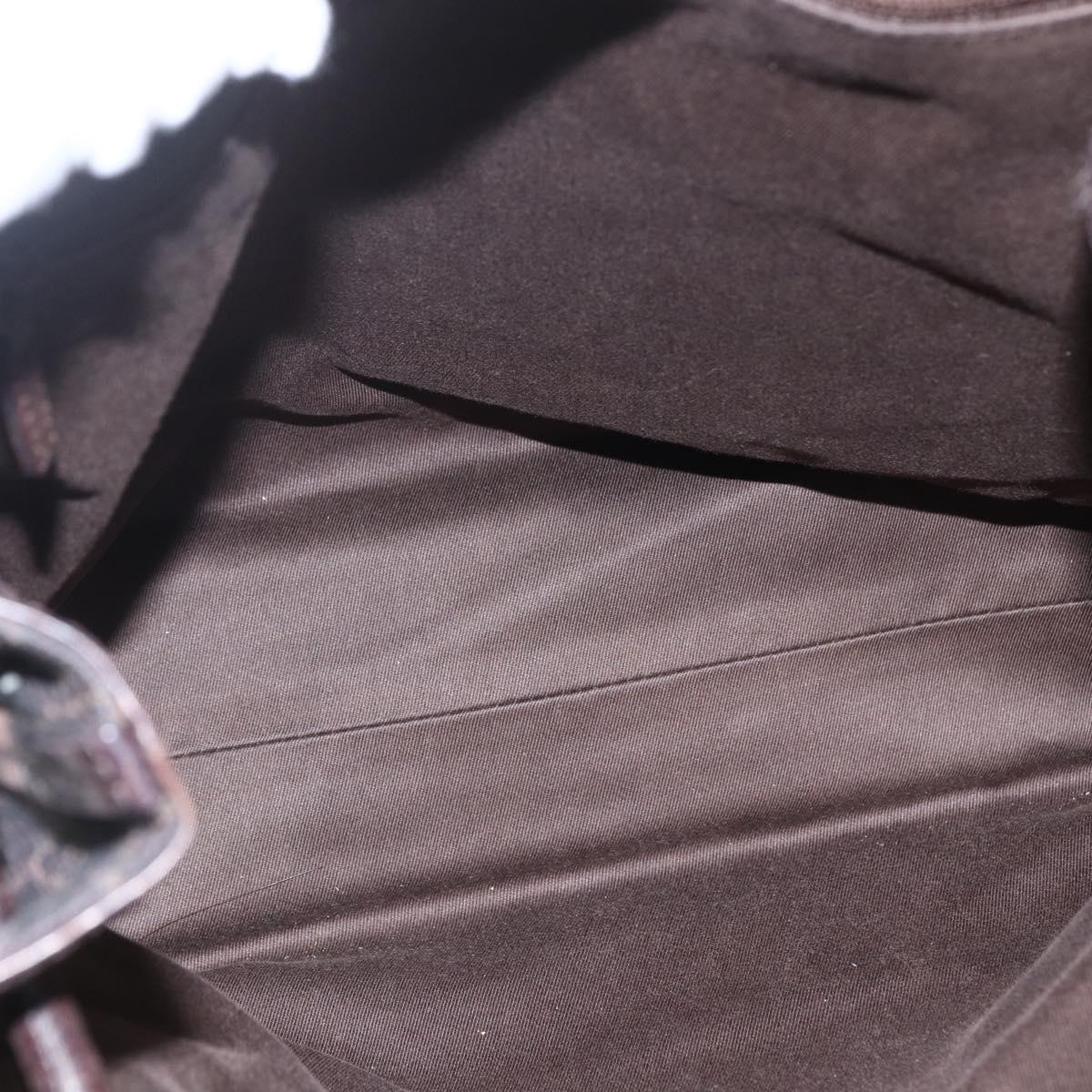 GUCCI GG Canvas Tote Bag Brown 101341 Auth 155591