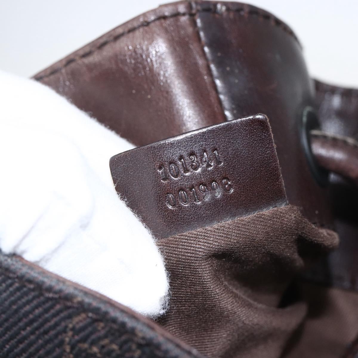 GUCCI GG Canvas Tote Bag Brown 101341 Auth 155591