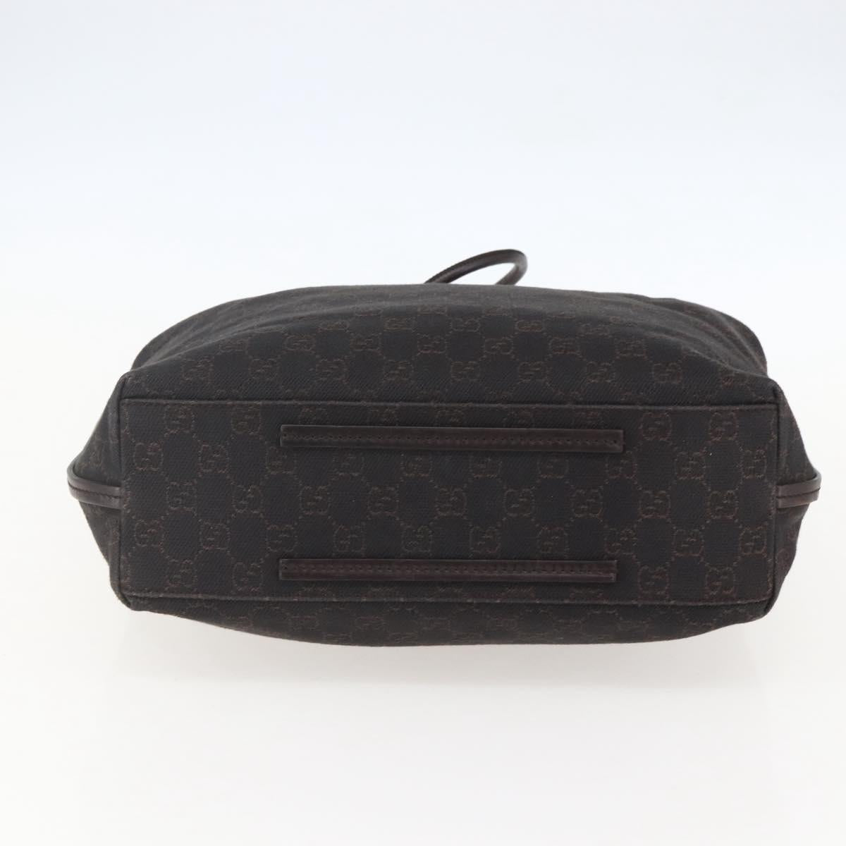 GUCCI GG Canvas Tote Bag Brown 101341 Auth 155591