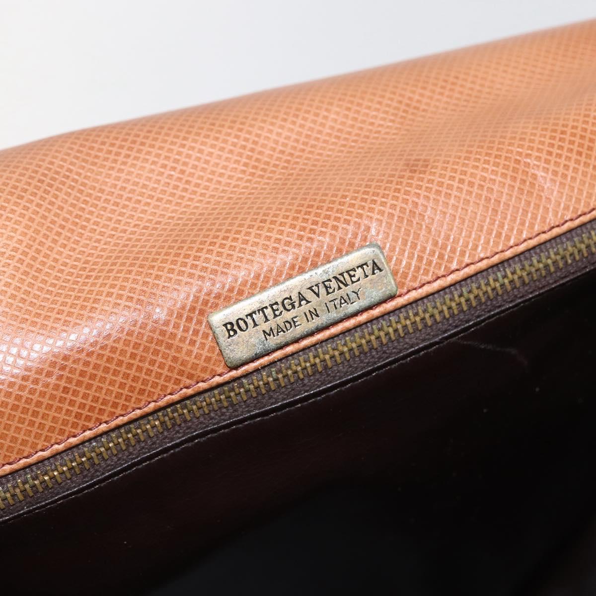 BOTTEGA VENETA Shoulder Bag Leather Brown Auth 155611