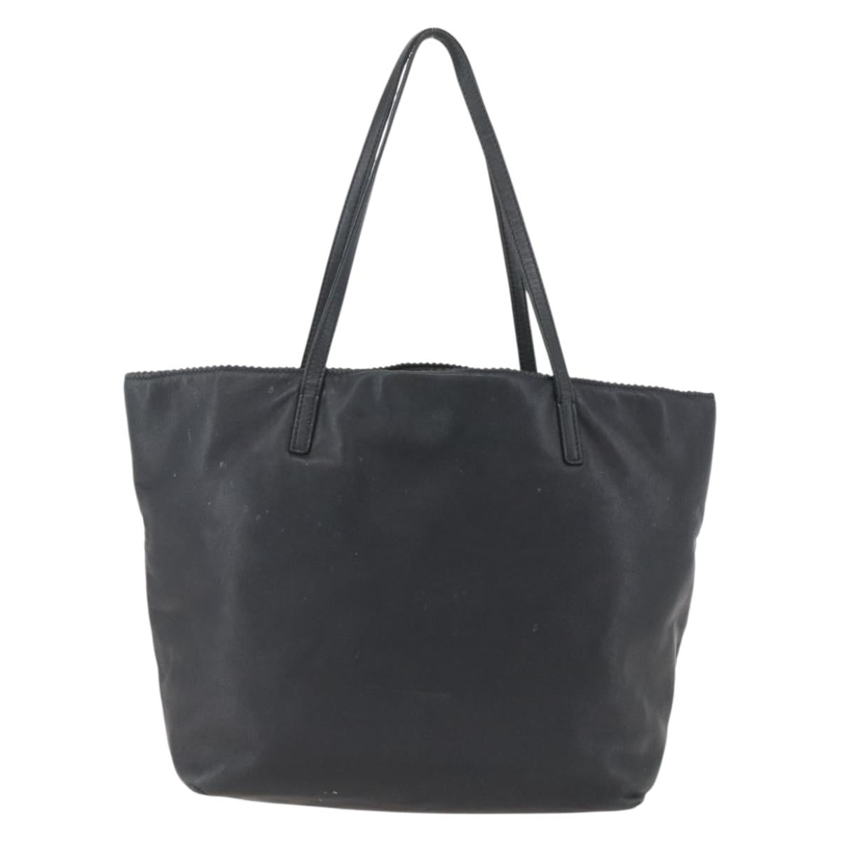 LOEWE Tote Bag Leather Black Auth 155613