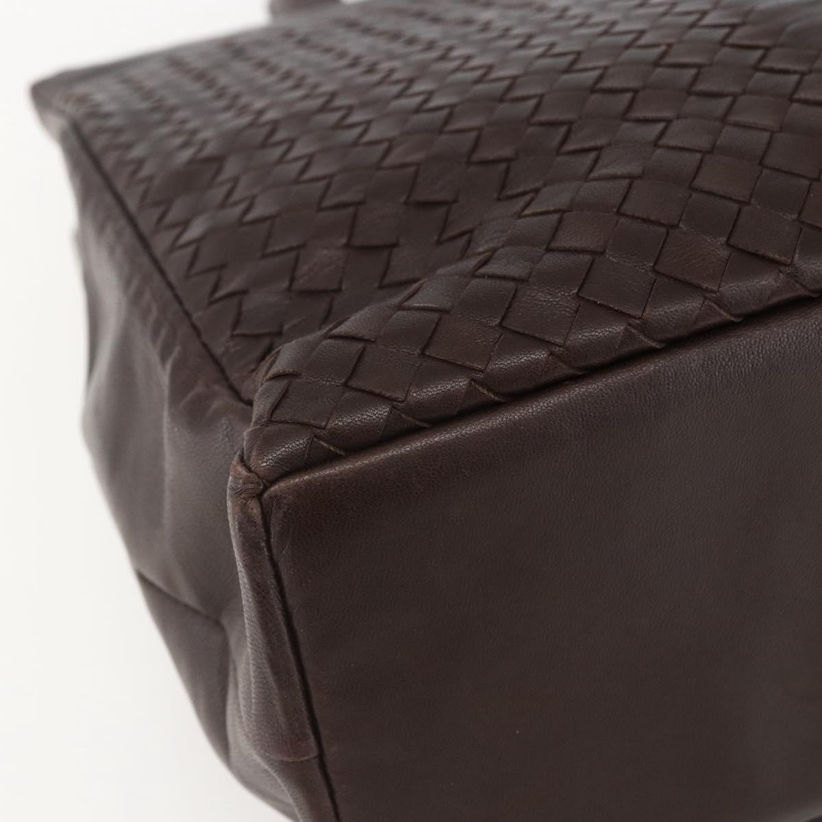 BOTTEGA VENETA INTRECCIATO Hand Bag Leather Brown 146793 Auth 155614