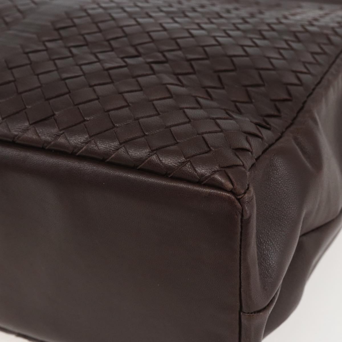 BOTTEGA VENETA INTRECCIATO Hand Bag Leather Brown 146793 Auth 155614