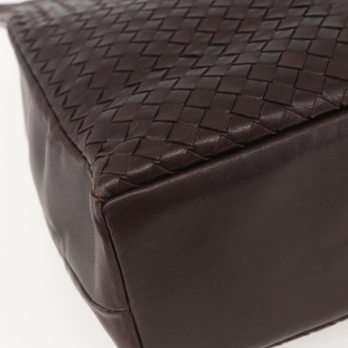 BOTTEGA VENETA INTRECCIATO Hand Bag Leather Brown 146793 Auth 155614