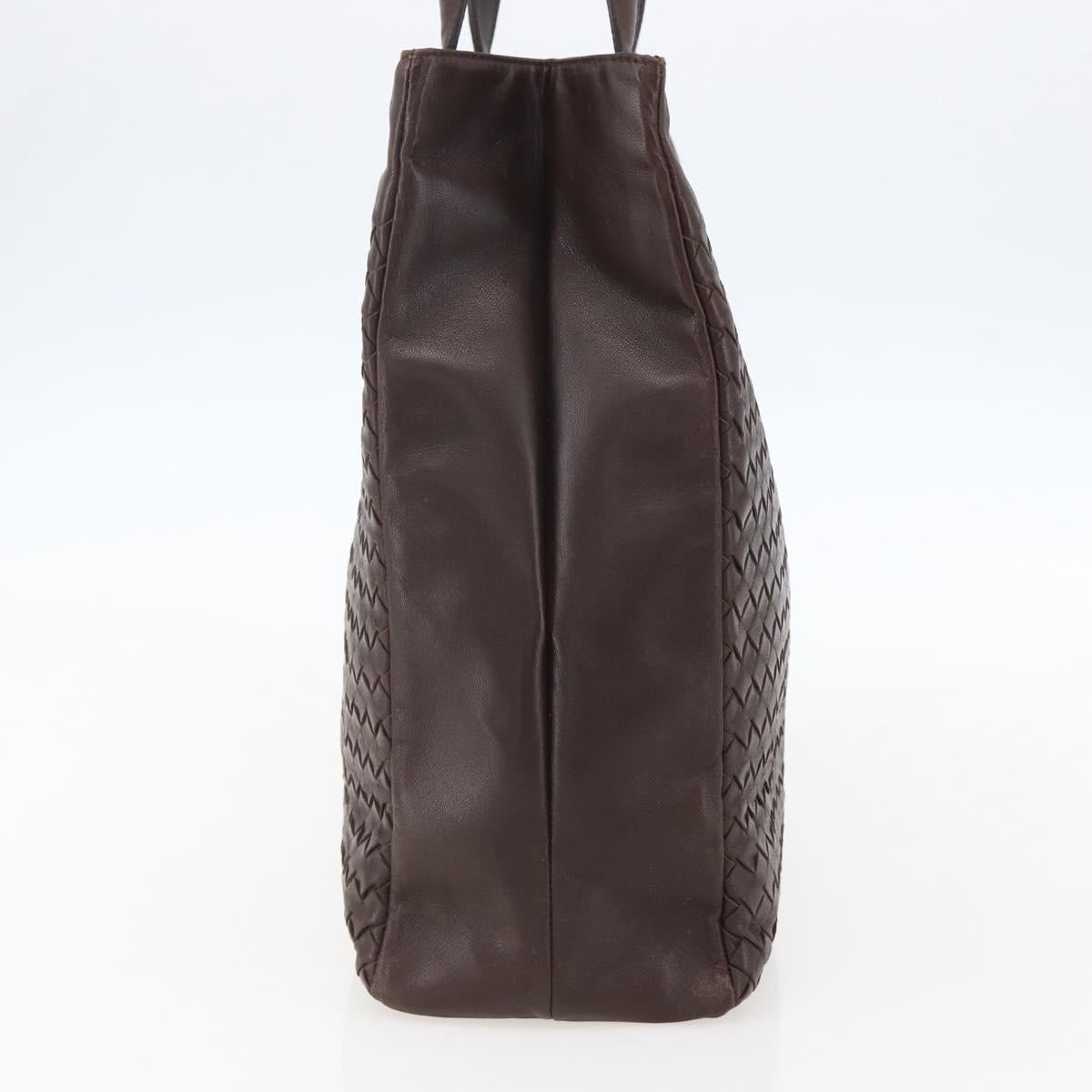 BOTTEGA VENETA INTRECCIATO Hand Bag Leather Brown 146793 Auth 155614
