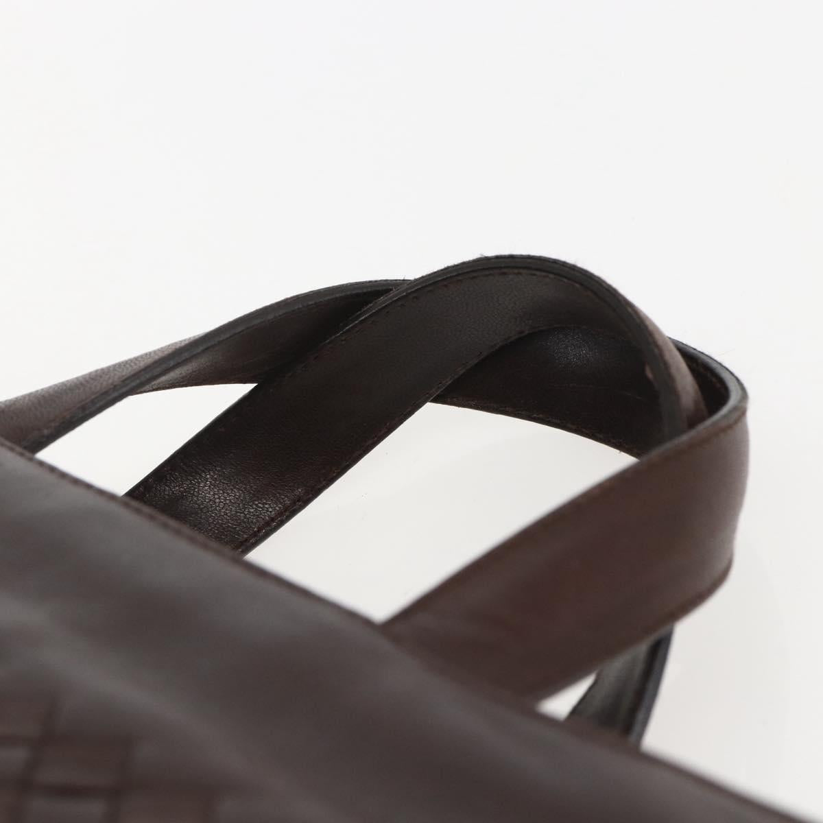 BOTTEGA VENETA INTRECCIATO Hand Bag Leather Brown 146793 Auth 155614