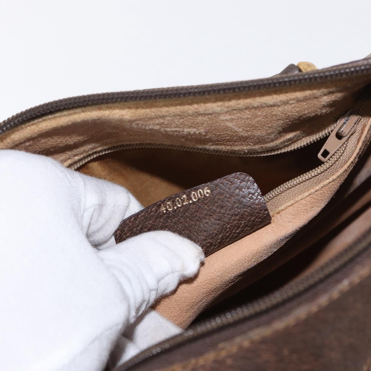 GUCCI GG Supreme Web Sherry Line Boston Bag PVC Beige Gold 40 02 006 Auth 155649