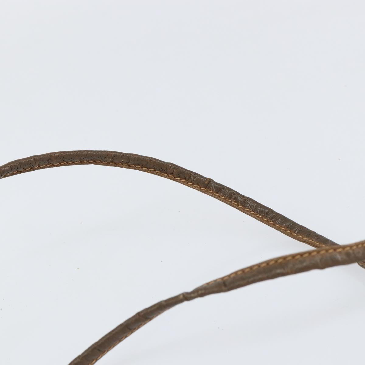 GUCCI GG Supreme Web Sherry Line Bag PVC Beige Gold 904 02 047 Auth 155650