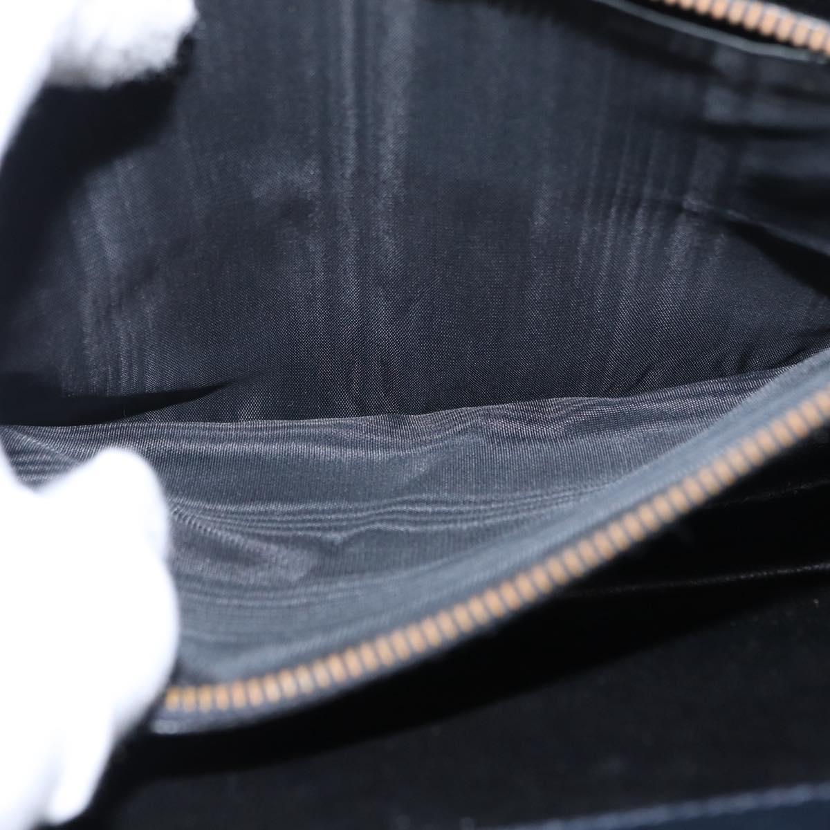 GUCCI GG Supreme Sherry Line Shoulder Bag PVC Navy Gold Red Auth 155655