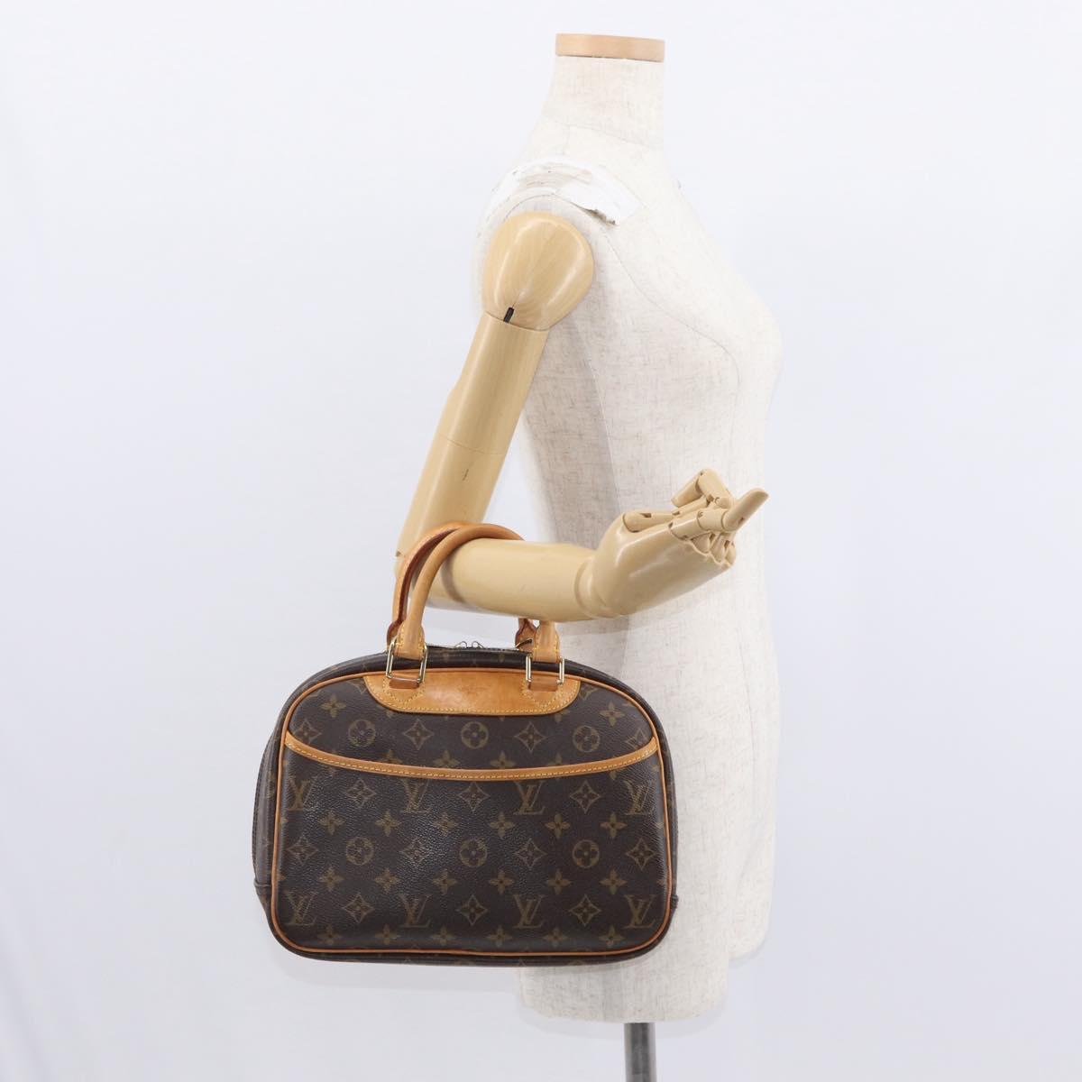 LOUIS VUITTON Monogram Trouville Hand Bag M42228 LV Auth 155669
