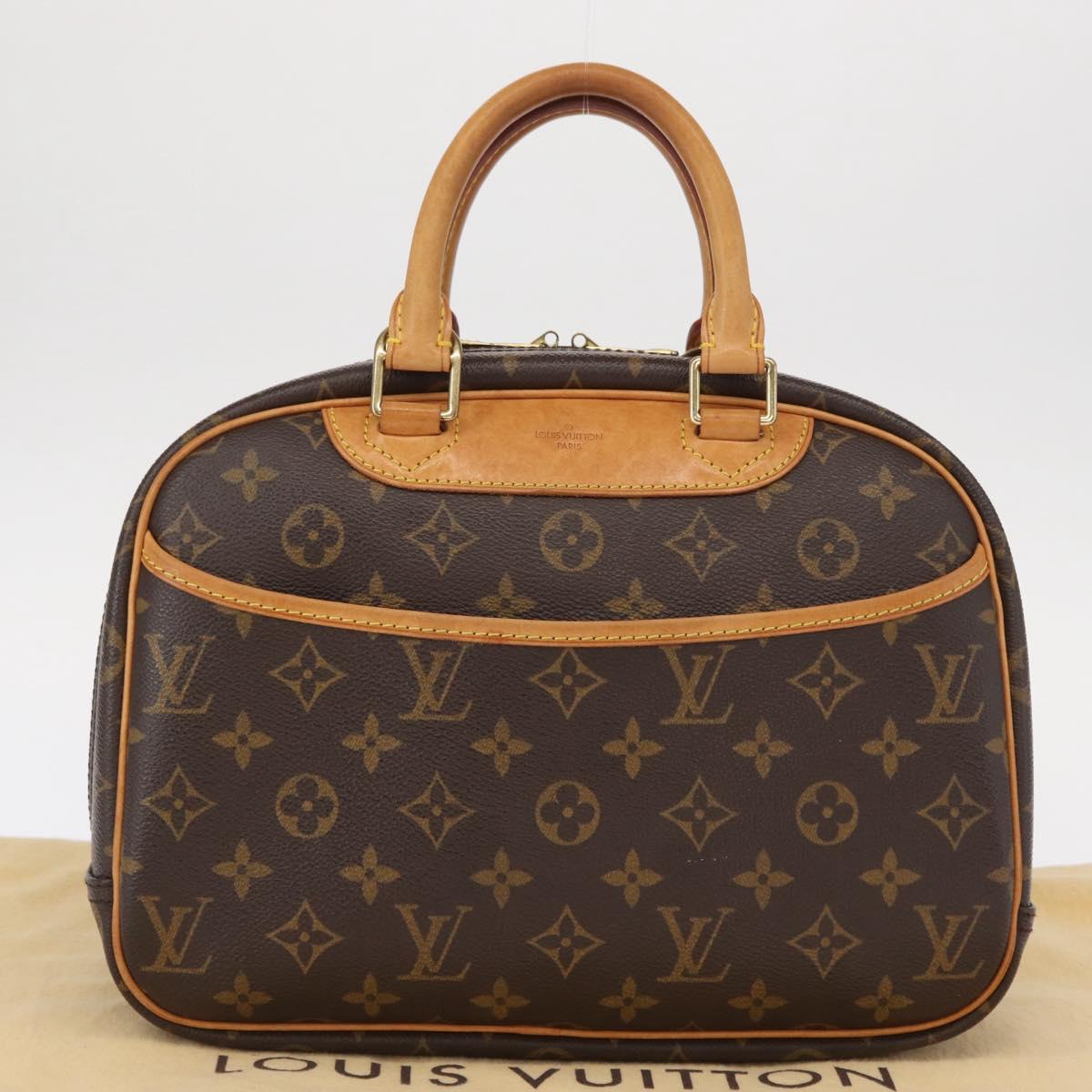 LOUIS VUITTON Monogram Trouville Hand Bag M42228 LV Auth 155669