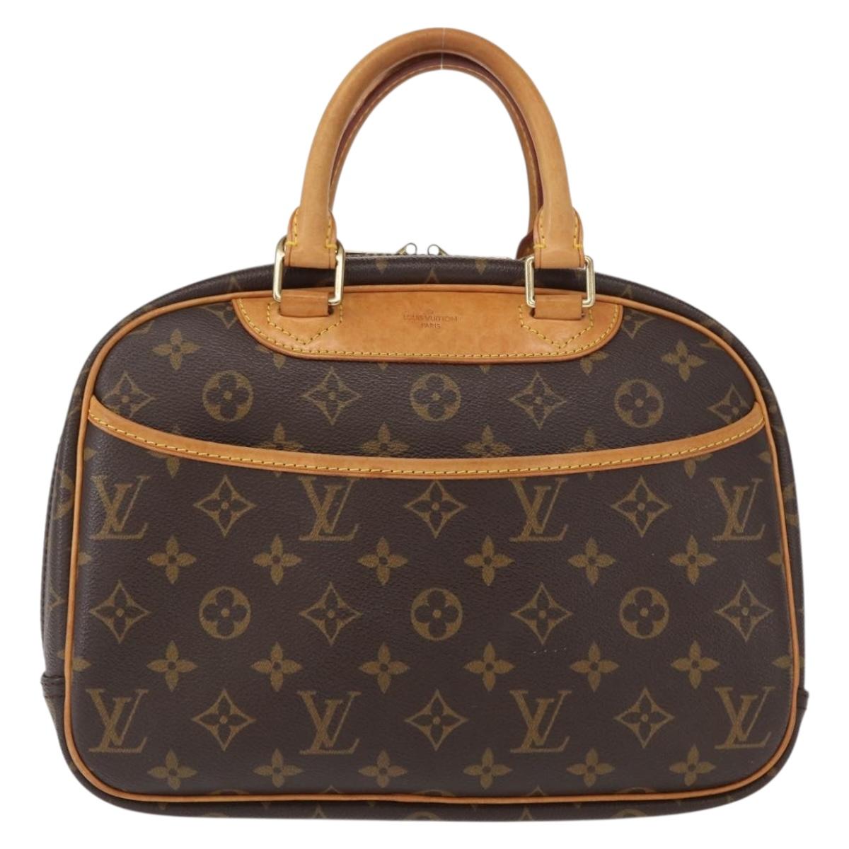 LOUIS VUITTON Monogram Trouville Hand Bag M42228 LV Auth 155669