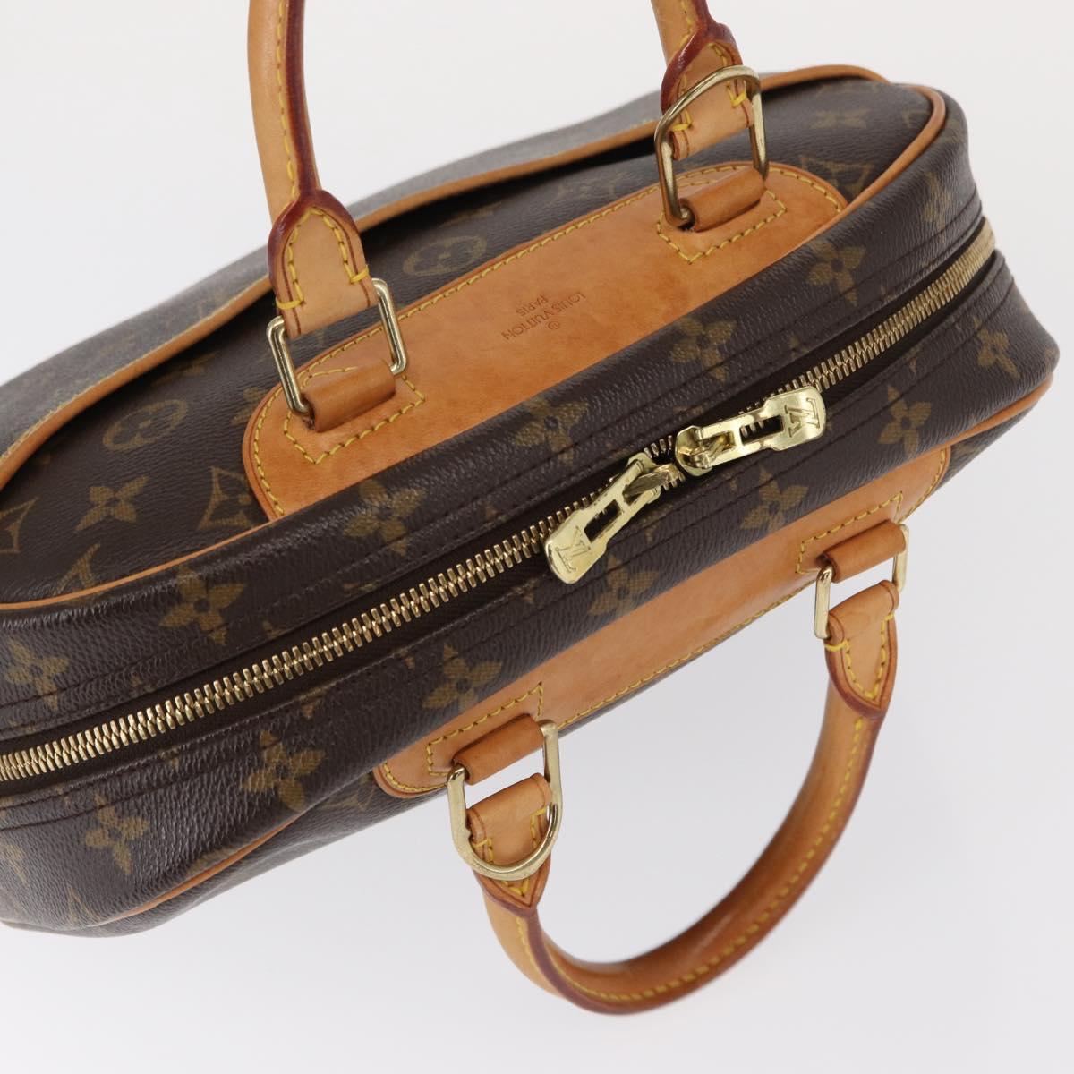 LOUIS VUITTON Monogram Trouville Hand Bag M42228 LV Auth 155669
