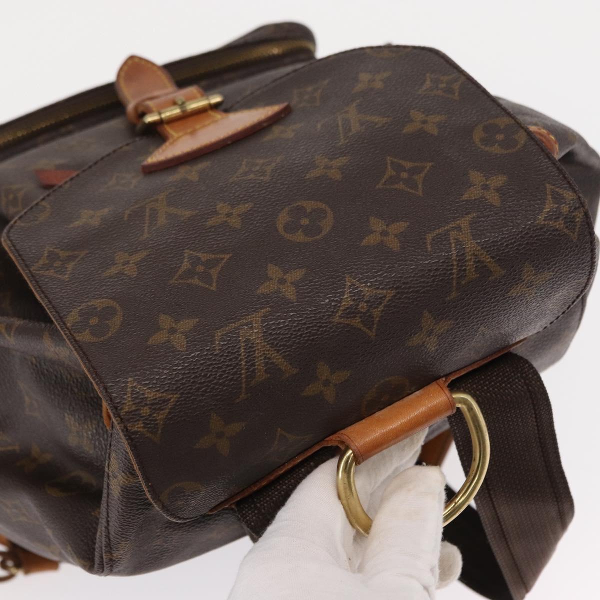 LOUIS VUITTON Monogram Montsouris GM Backpack M51135 LV Auth 155672
