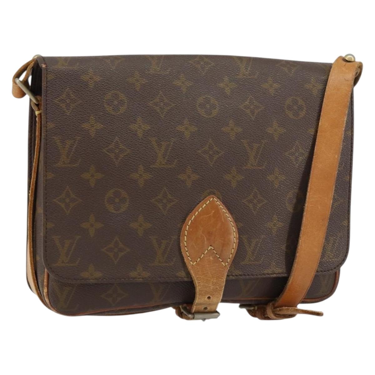 LOUIS VUITTON Monogram Cartouchiere GM Shoulder Bag M51252 LV Auth 155675