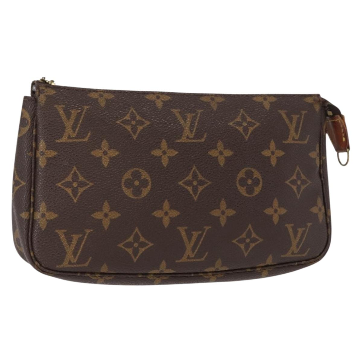 LOUIS VUITTON Monogram Pochette Accessoires Pouch M51980 LV Auth 155678