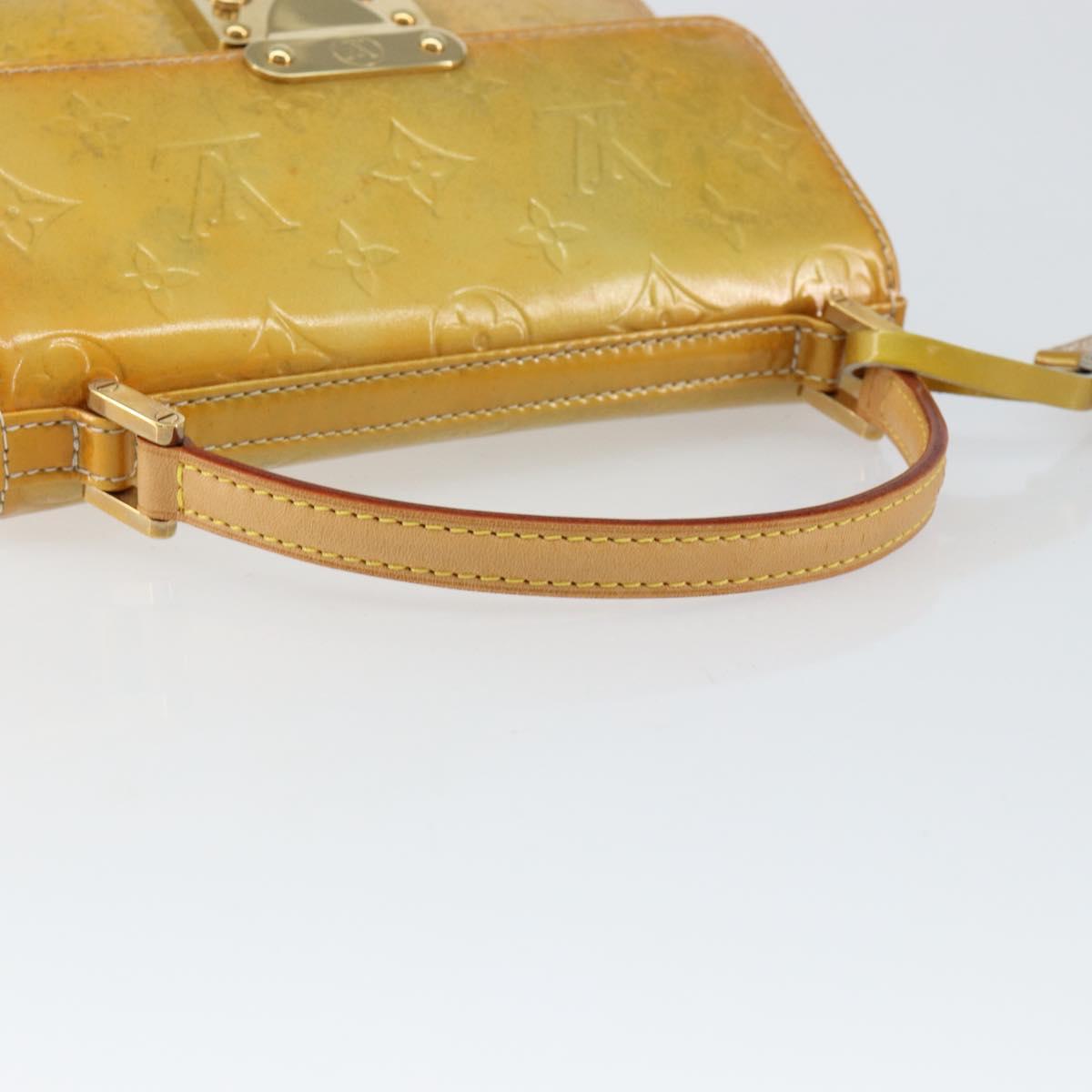 LOUIS VUITTON Monogram Vernis Spring Street Hand Bag Gris M91029 LV Auth 155681