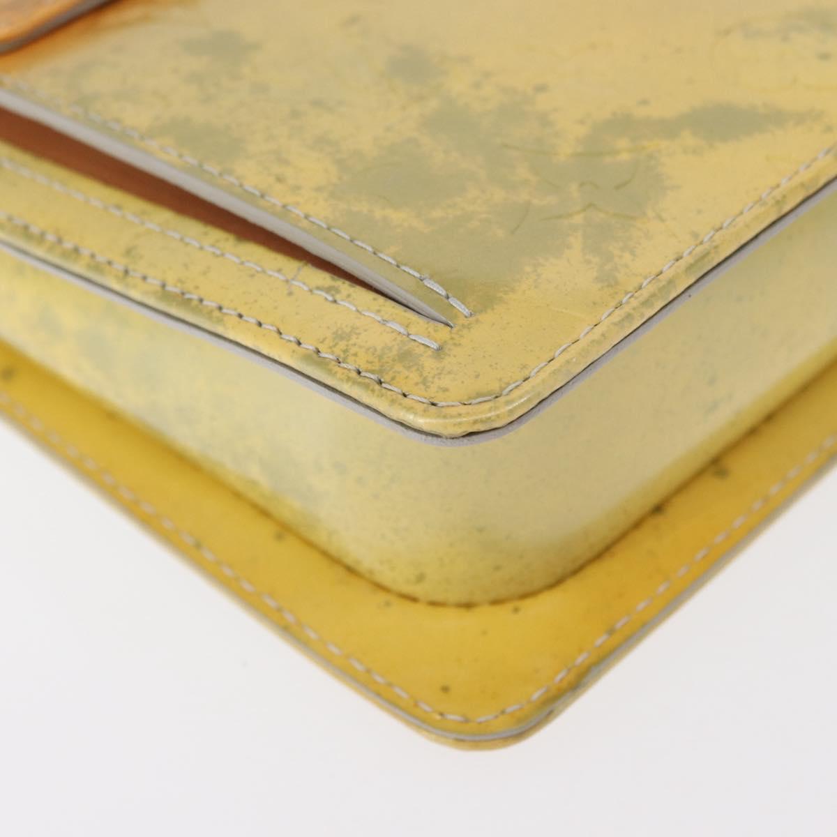 LOUIS VUITTON Monogram Vernis Motto Accessory Pouch Gris M91030 LV Auth 155682