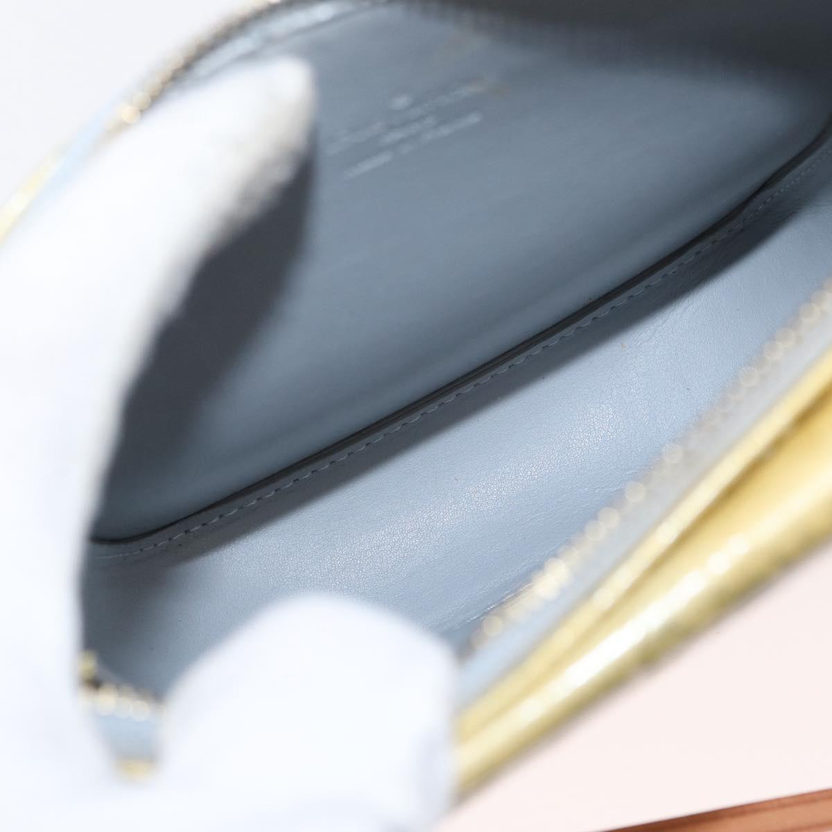 LOUIS VUITTON Monogram Vernis Motto Accessory Pouch Gris M91030 LV Auth 155682