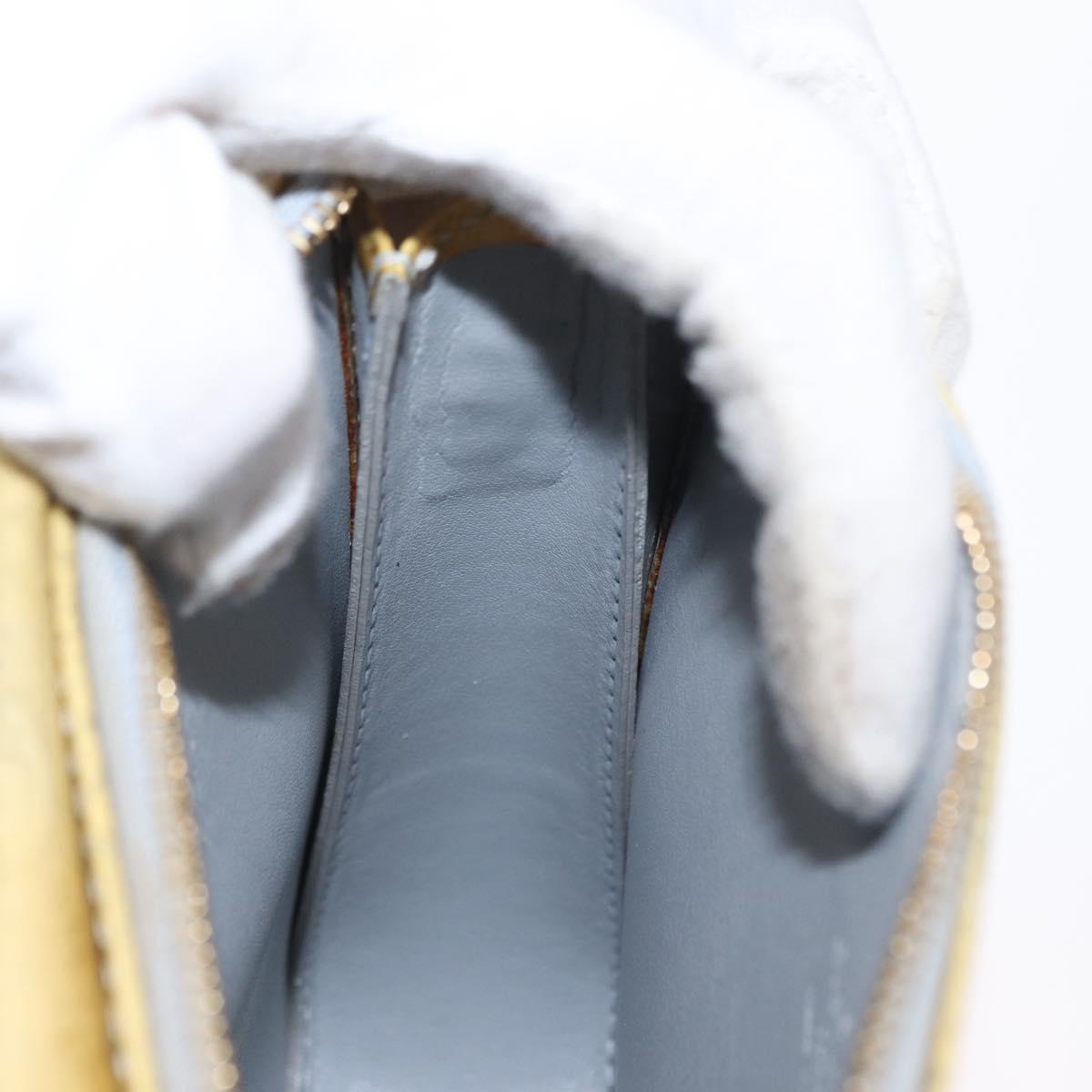 LOUIS VUITTON Monogram Vernis Motto Accessory Pouch Gris M91030 LV Auth 155682