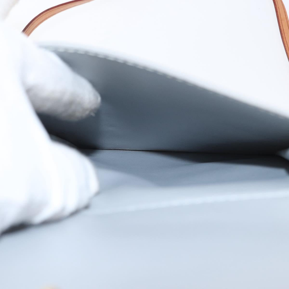 LOUIS VUITTON Monogram Vernis Motto Accessory Pouch Gris M91030 LV Auth 155682