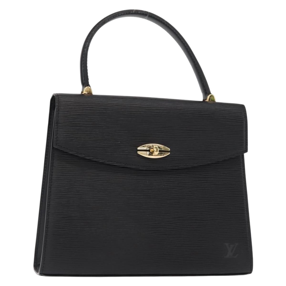 LOUIS VUITTON Epi Malesherbes Hand Bag Black M52372 LV Auth 155684