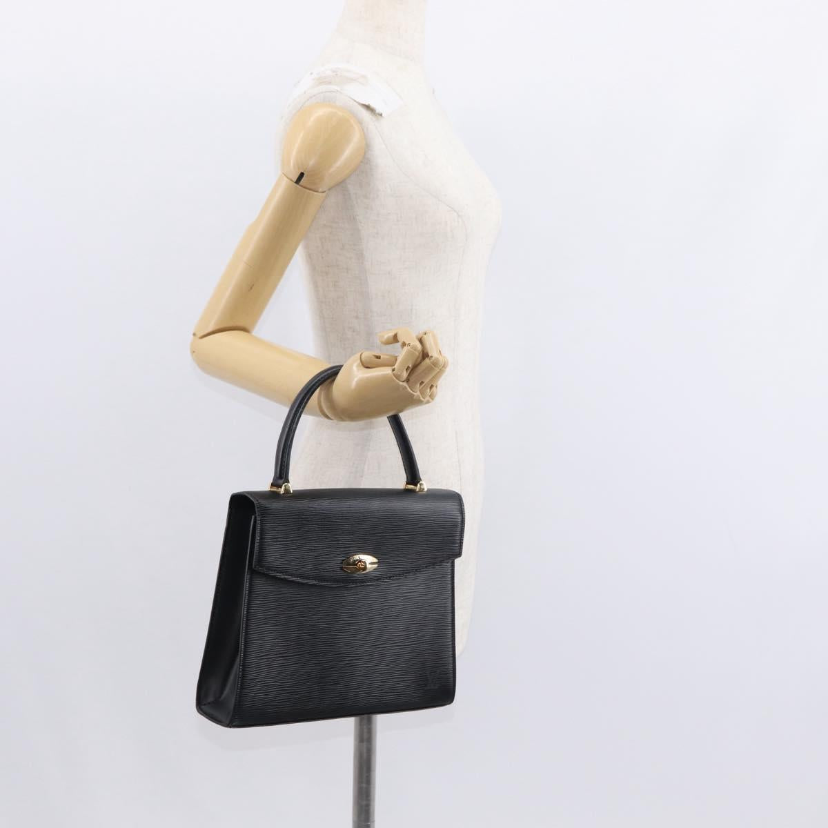 LOUIS VUITTON Epi Malesherbes Hand Bag Black M52372 LV Auth 155684