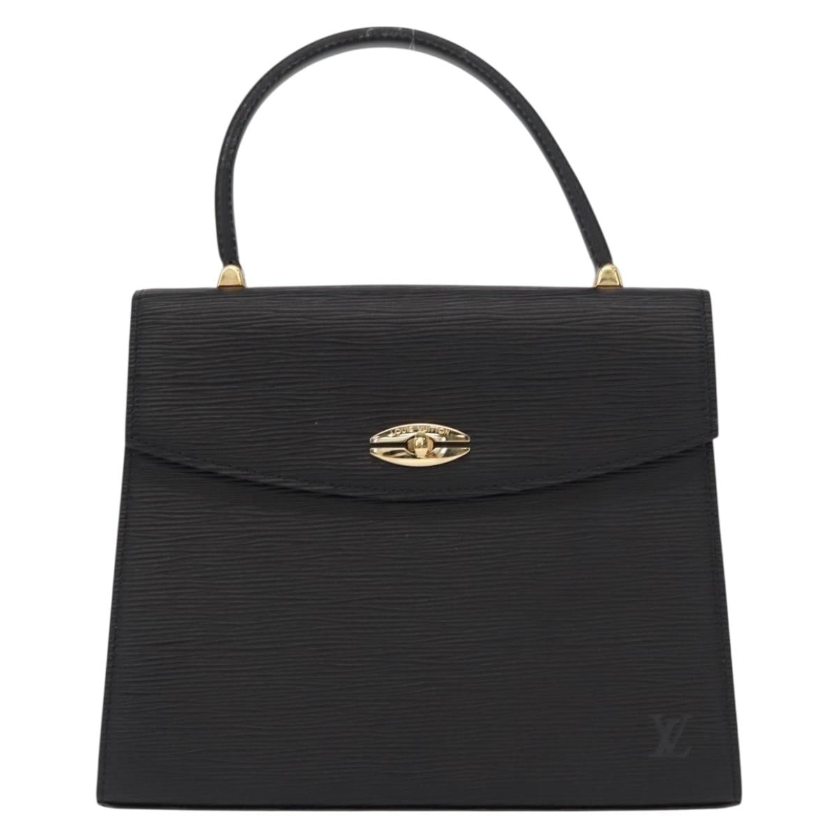 LOUIS VUITTON Epi Malesherbes Hand Bag Black M52372 LV Auth 155684