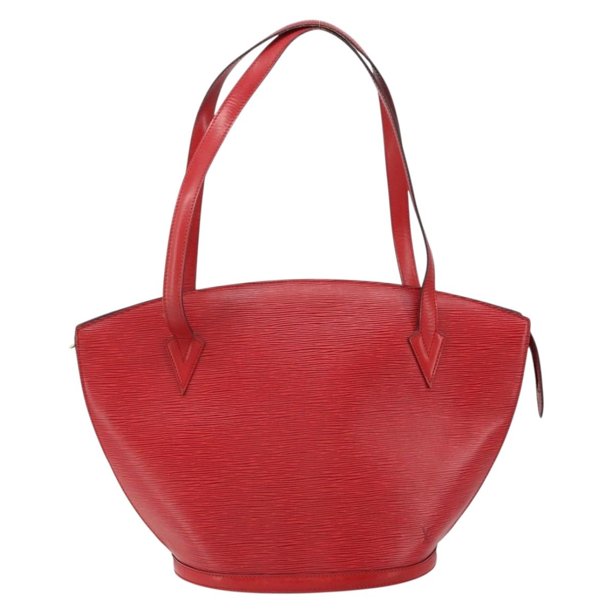 LOUIS VUITTON Epi Saint Jacques Shopping Shoulder Bag Red M52277 LV Auth 155685