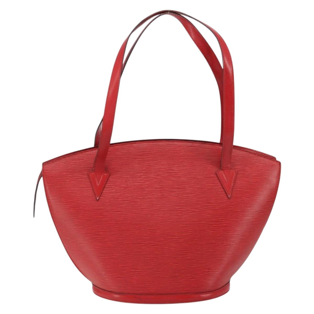 LOUIS VUITTON Epi Saint Jacques Shopping Shoulder Bag Red M52277 LV Auth 155685