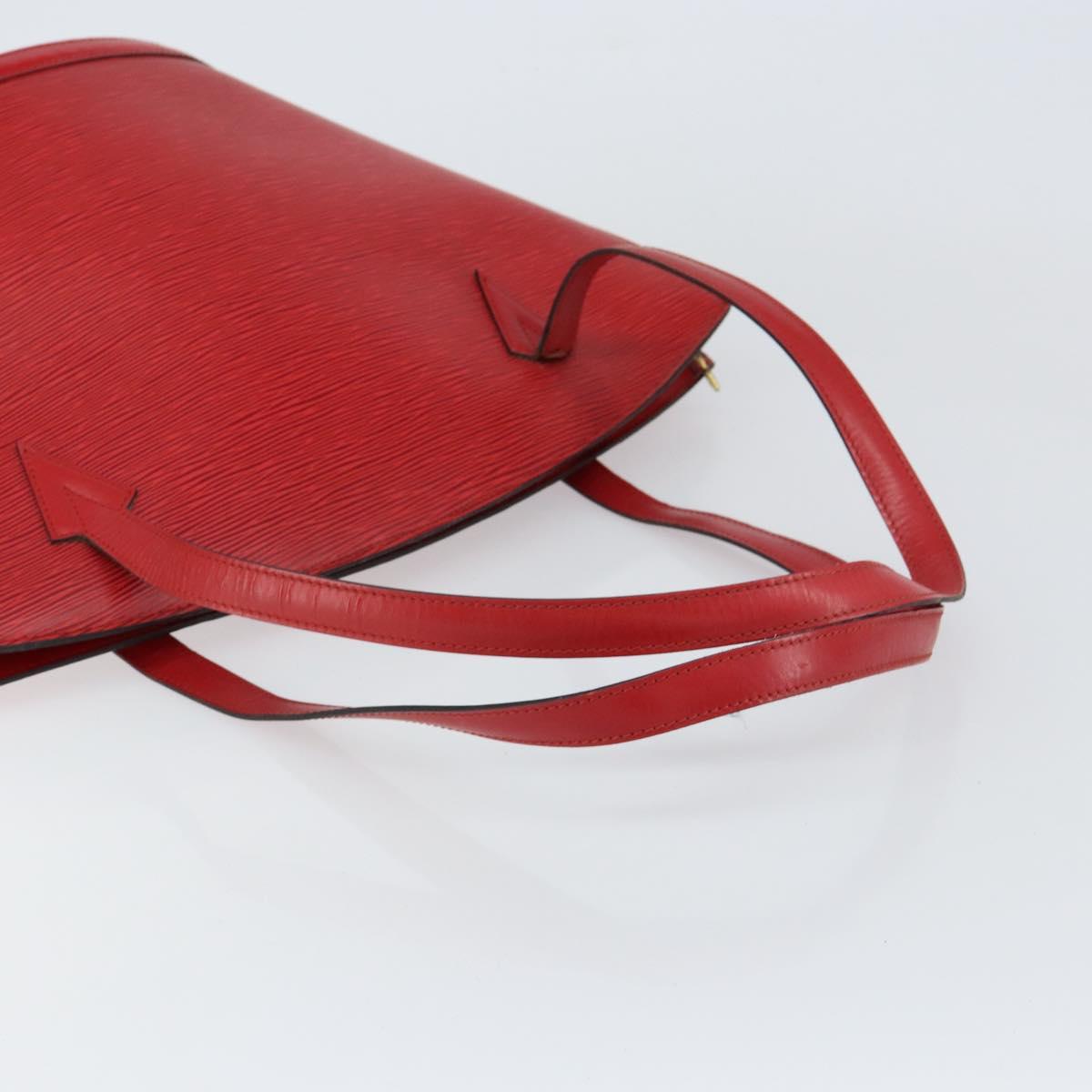 LOUIS VUITTON Epi Saint Jacques Shopping Shoulder Bag Red M52277 LV Auth 155685