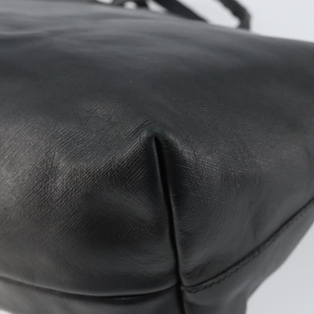 Salvatore Ferragamo Vala Tote Bag Leather Black Auth 155686