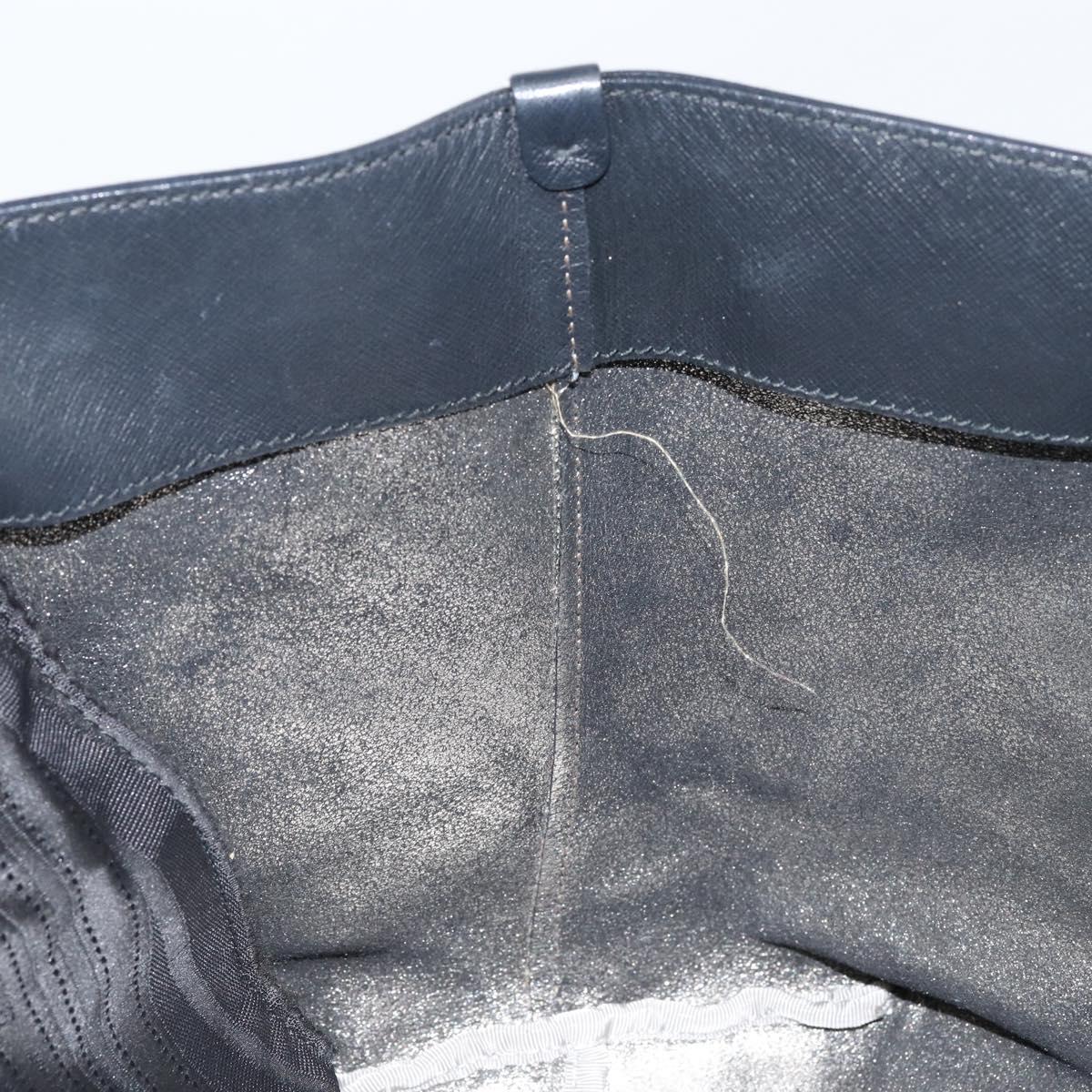 Salvatore Ferragamo Vala Tote Bag Leather Black Auth 155686