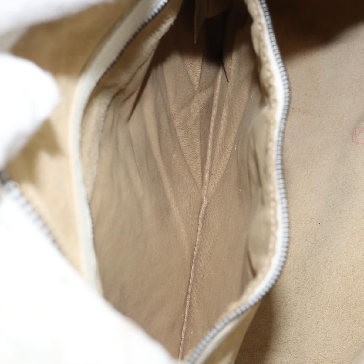 BOTTEGA VENETA INTRECCIATO Hobo Shoulder Bag Leather White 115653 Auth 155688