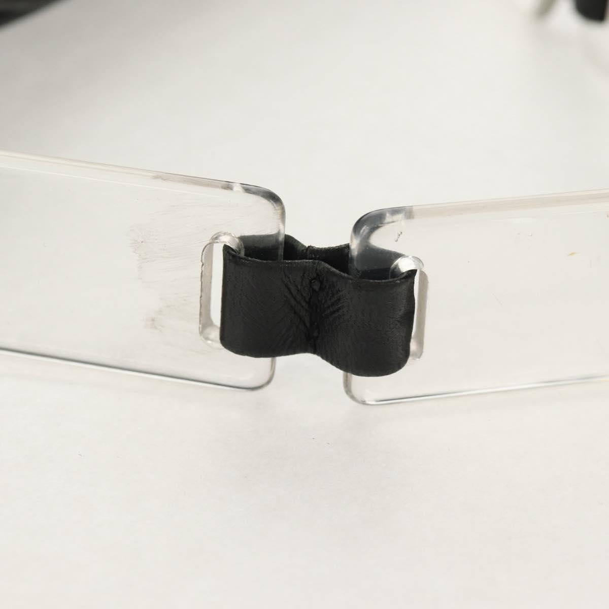 PRADA Shoulder Bag Leather Black Auth 155691V