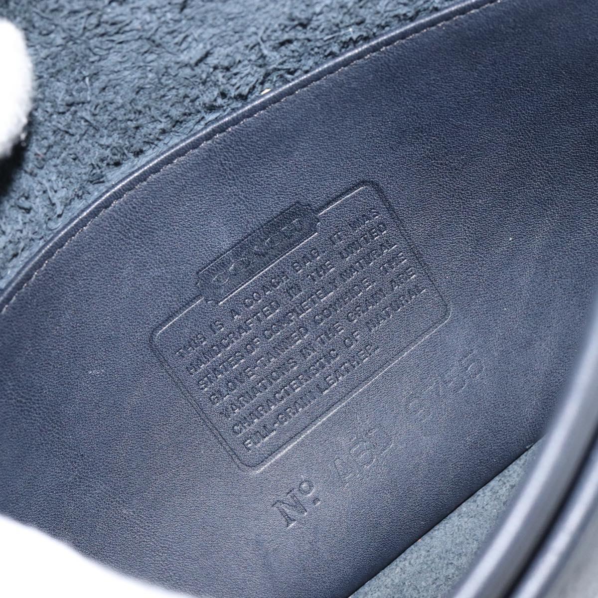 Coach Shoulder Bag Leather Black Gold Auth 155705