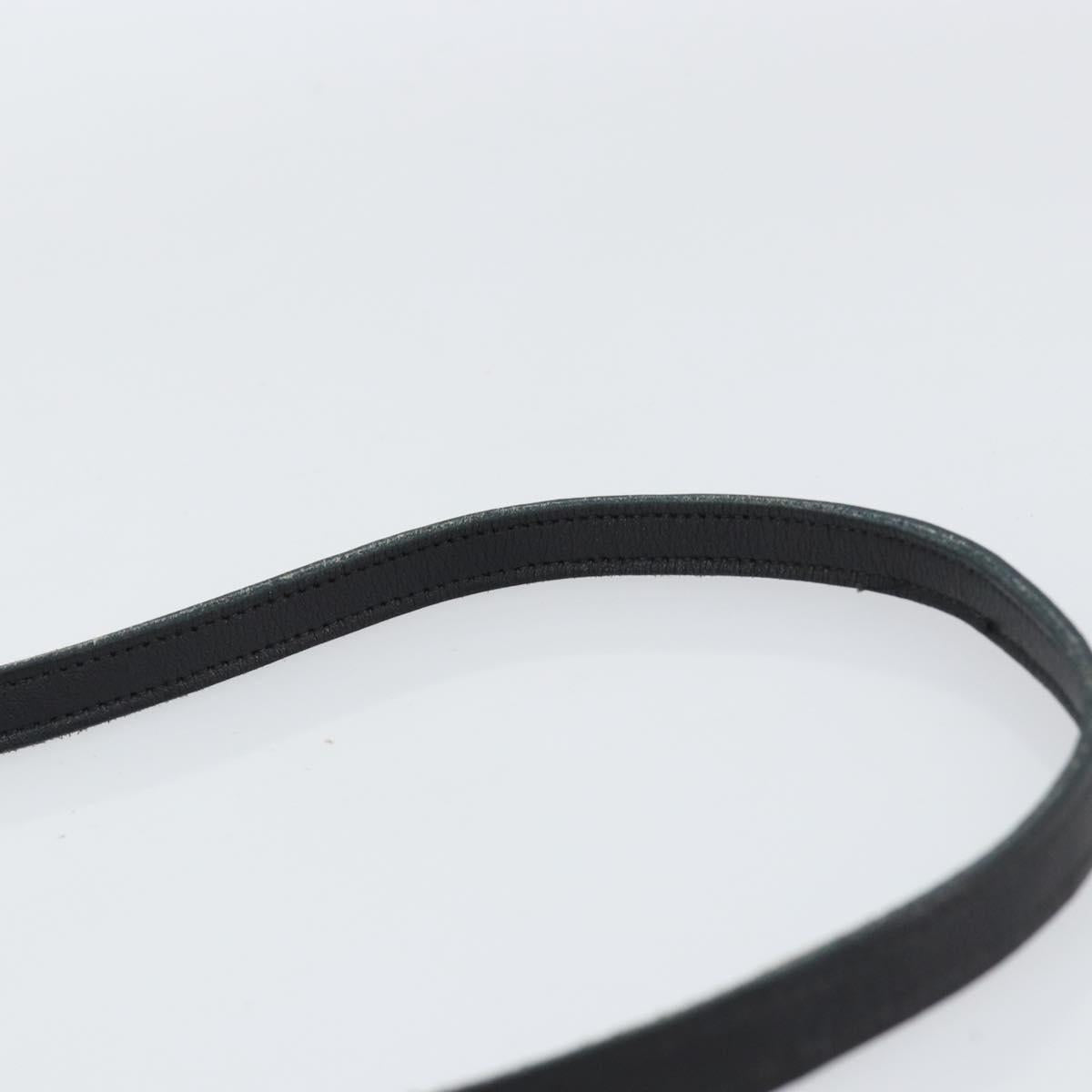 Coach Shoulder Bag Leather Black Gold Auth 155705