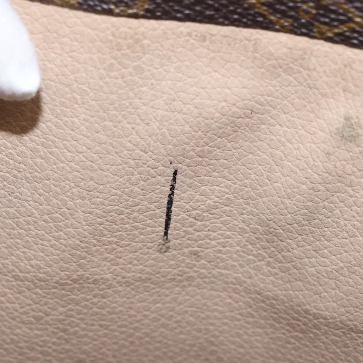 LOUIS VUITTON Monogram Sac Plat Hand Bag M51140 LV Auth 155715