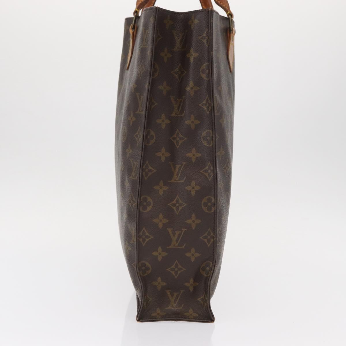 LOUIS VUITTON Monogram Sac Plat Hand Bag M51140 LV Auth 155715