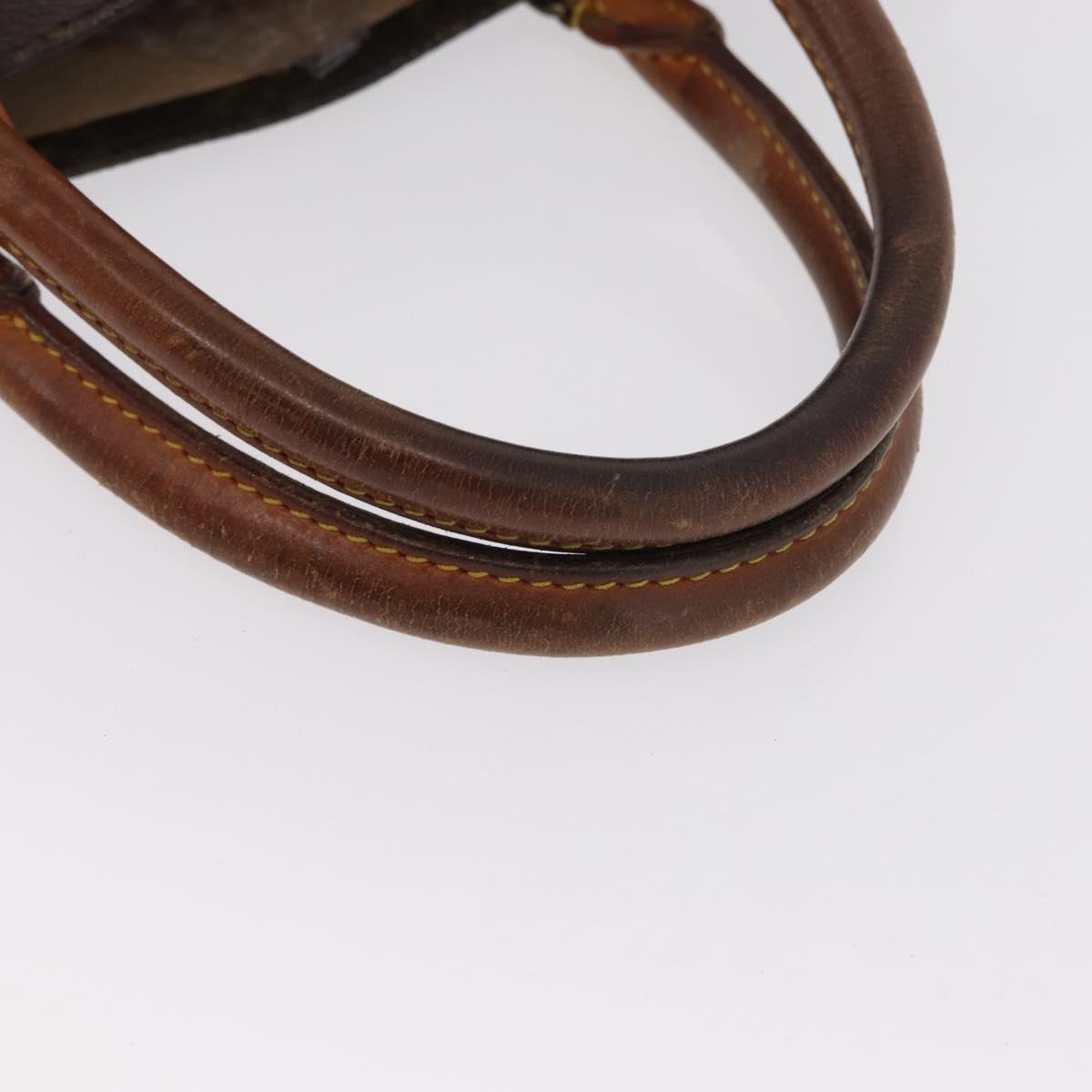 LOUIS VUITTON Monogram Sac Plat Hand Bag M51140 LV Auth 155715