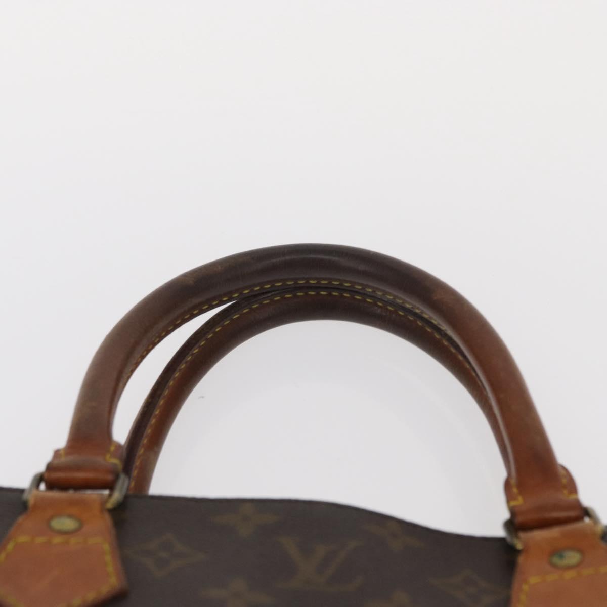 LOUIS VUITTON Monogram Sac Plat Hand Bag M51140 LV Auth 155715