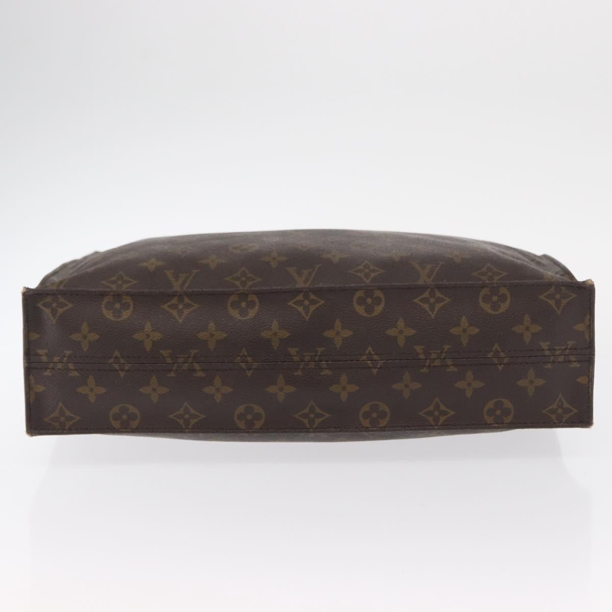 LOUIS VUITTON Monogram Sac Plat Hand Bag M51140 LV Auth 155715