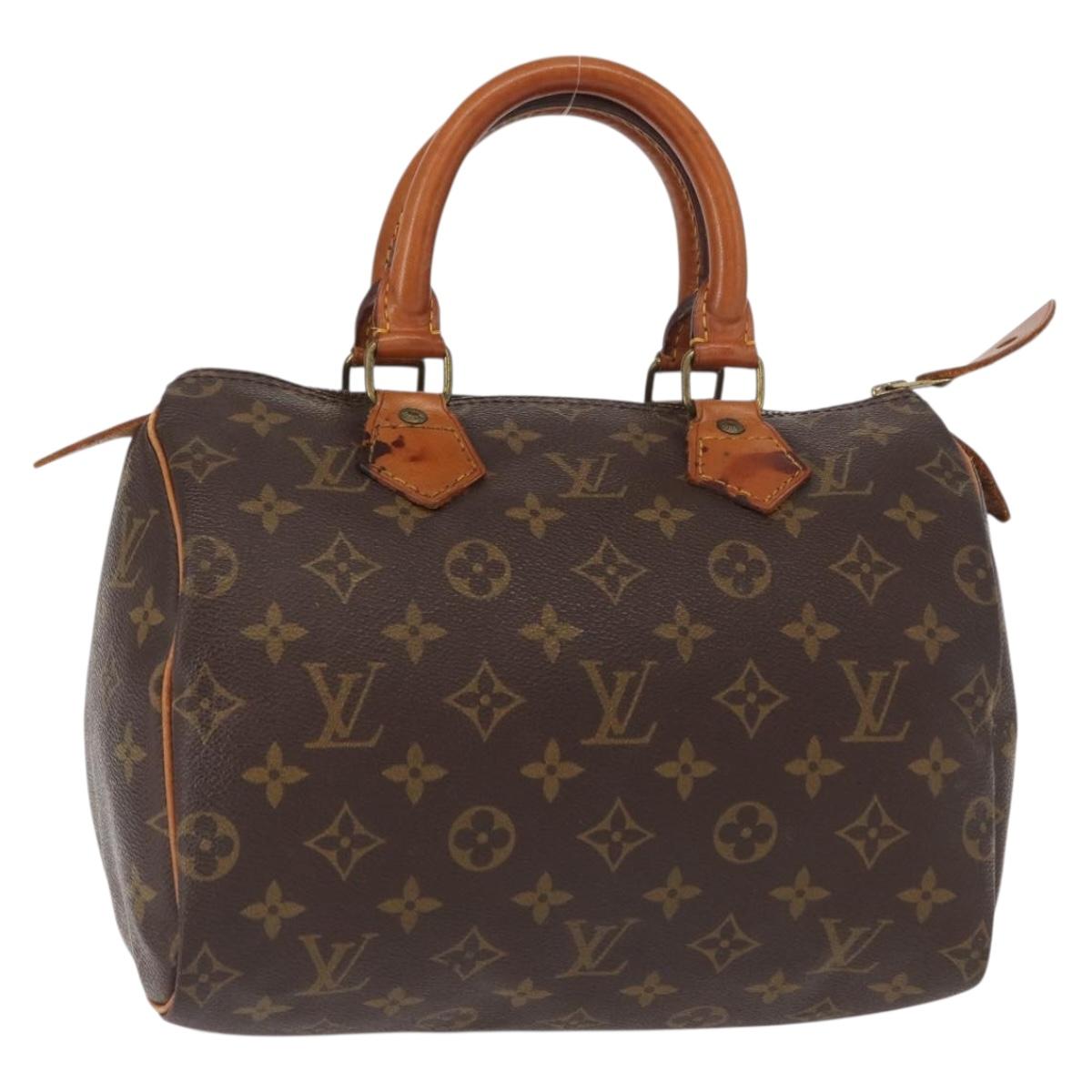 LOUIS VUITTON Monogram Speedy 25 Hand Bag M41528 LV Auth 155718