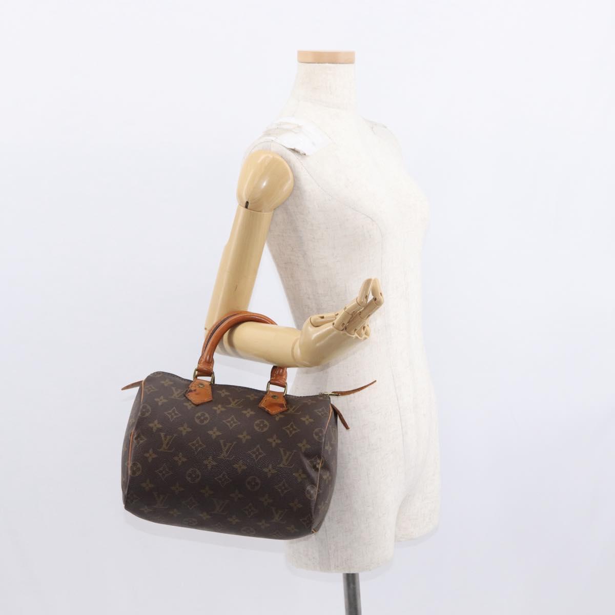 LOUIS VUITTON Monogram Speedy 25 Hand Bag M41528 LV Auth 155718