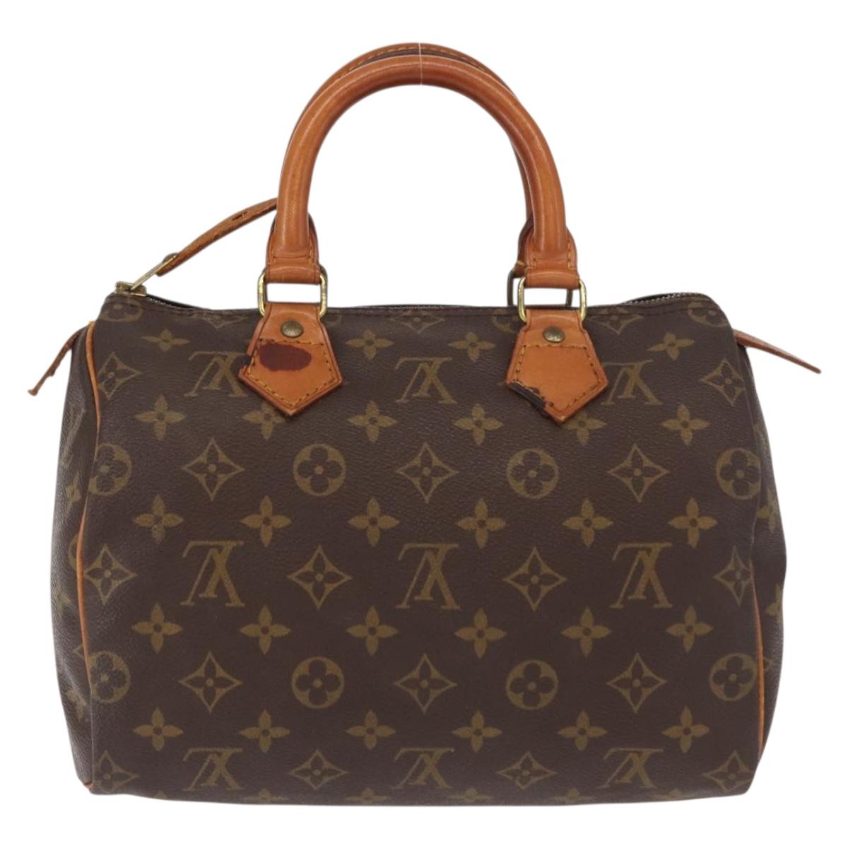 LOUIS VUITTON Monogram Speedy 25 Hand Bag M41528 LV Auth 155718