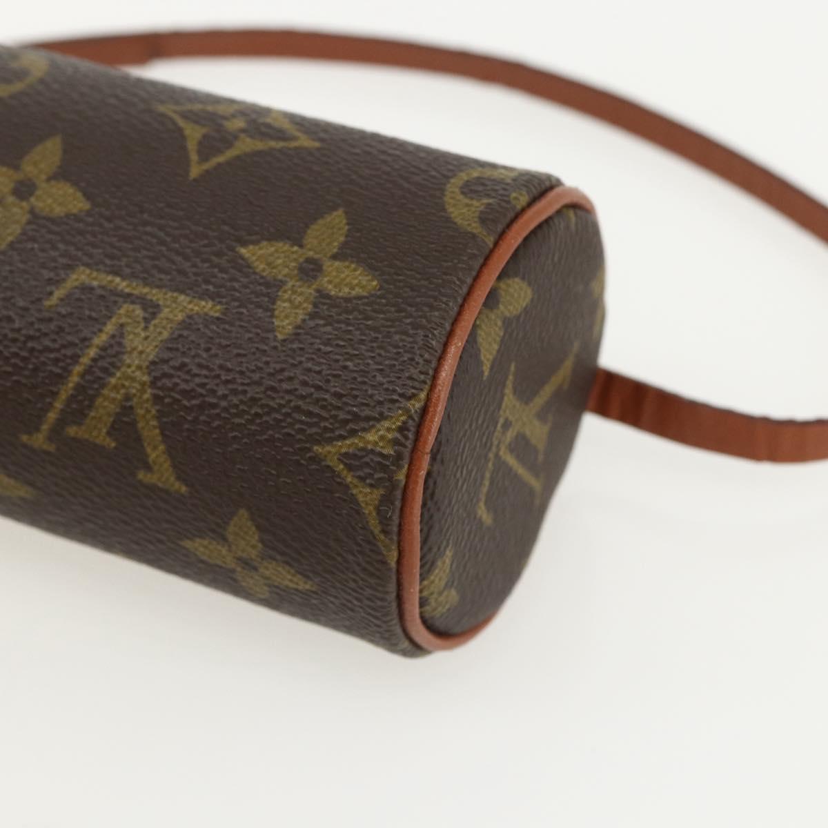 LOUIS VUITTON Monogram Papillon Pouch LV Auth 155722