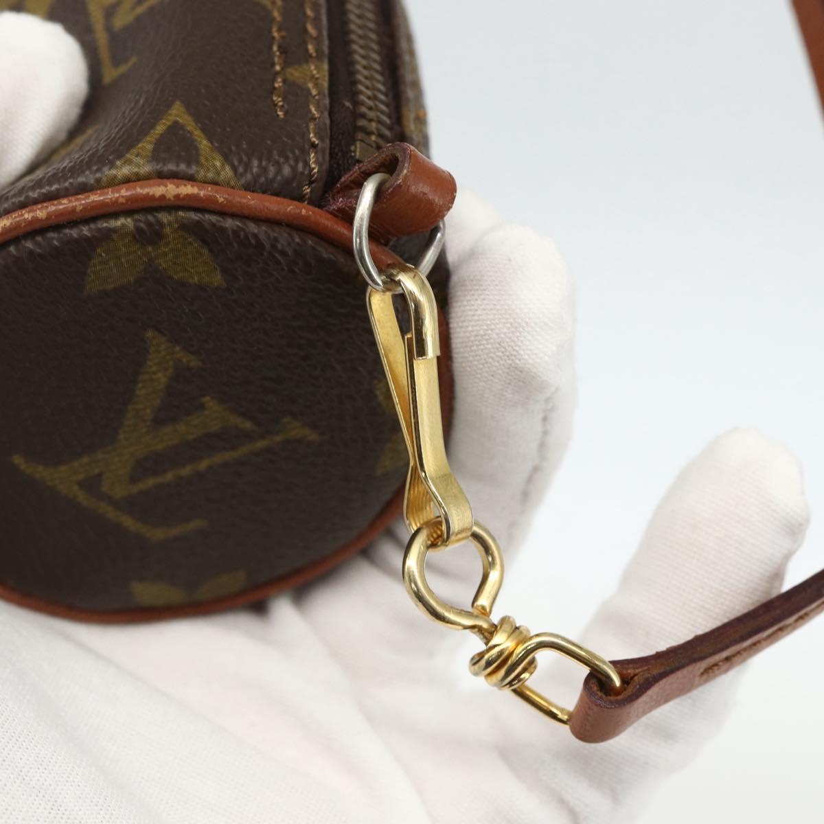 LOUIS VUITTON Monogram Papillon Pouch LV Auth 155722