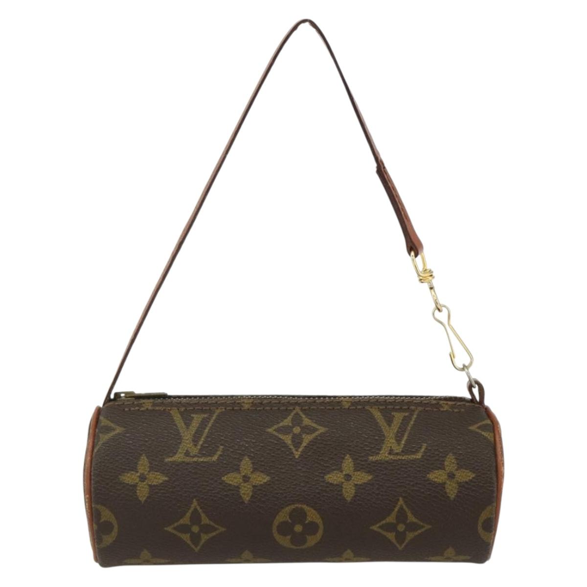 LOUIS VUITTON Monogram Papillon Pouch LV Auth 155722