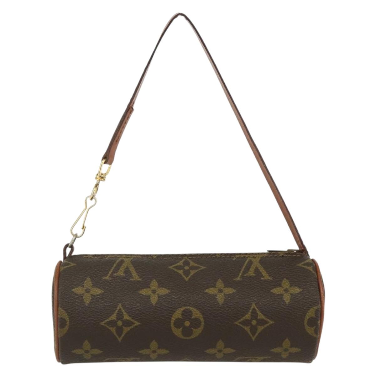 LOUIS VUITTON Monogram Papillon Pouch LV Auth 155722